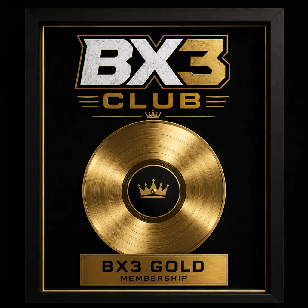 BX3 Gold membership plaque